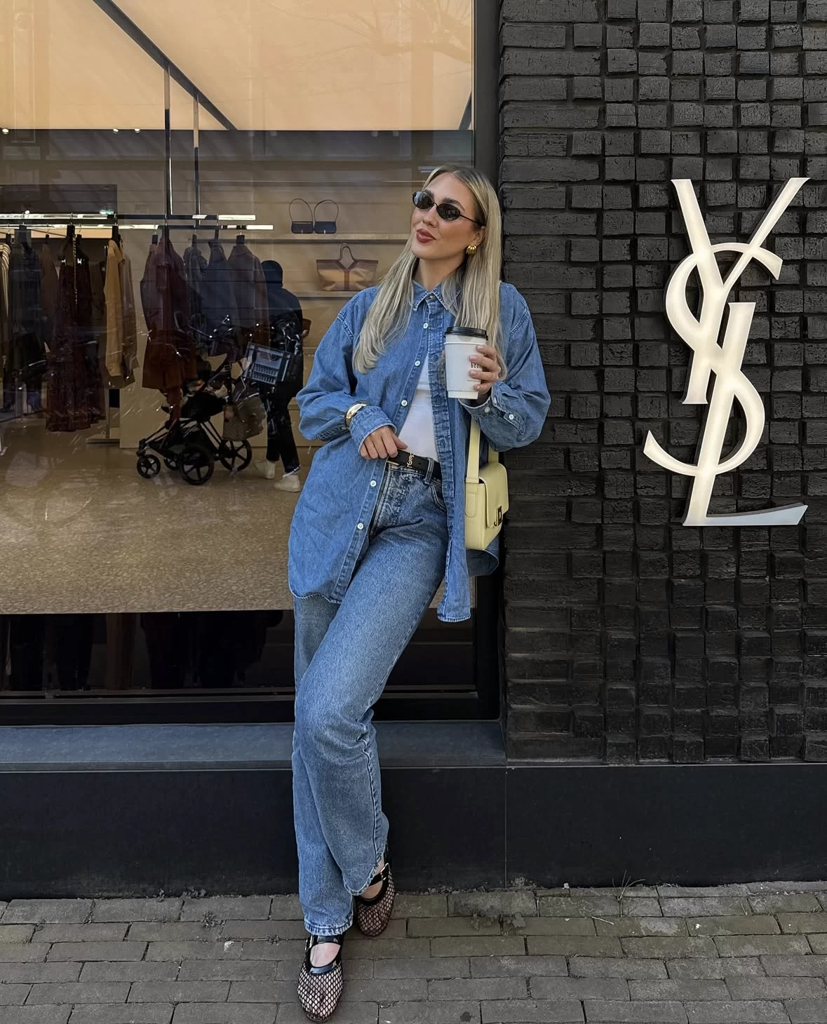 denim spring outfit