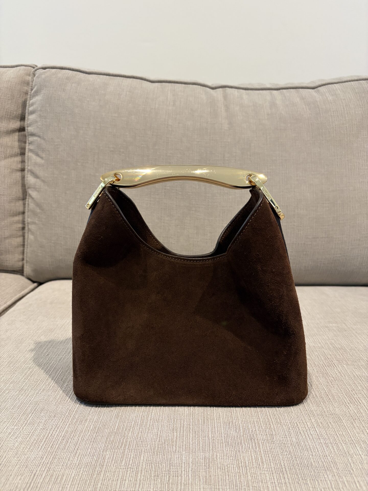 Elleme suede boomerang bag