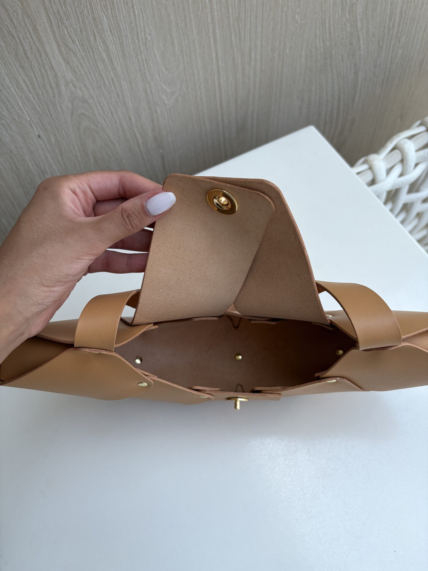 Inside the Manuel Dreesmann Croissant bag